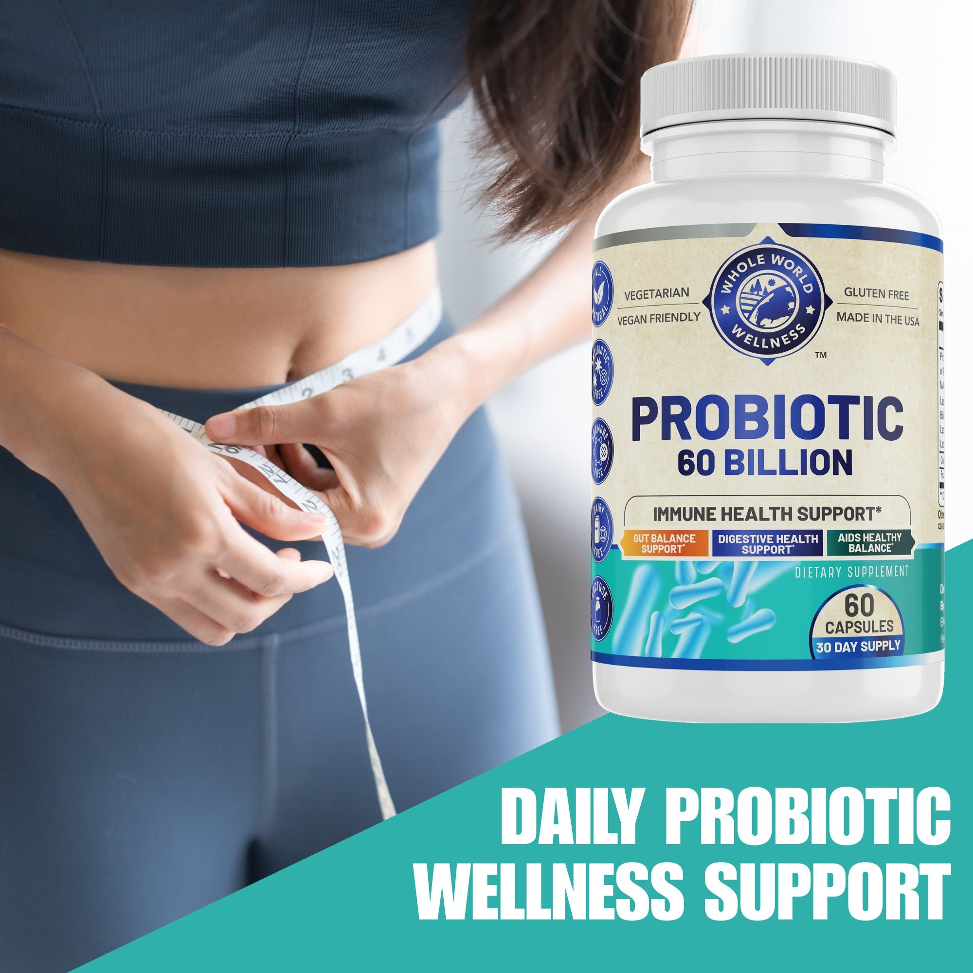 All Natural Probiotic 60B CFU