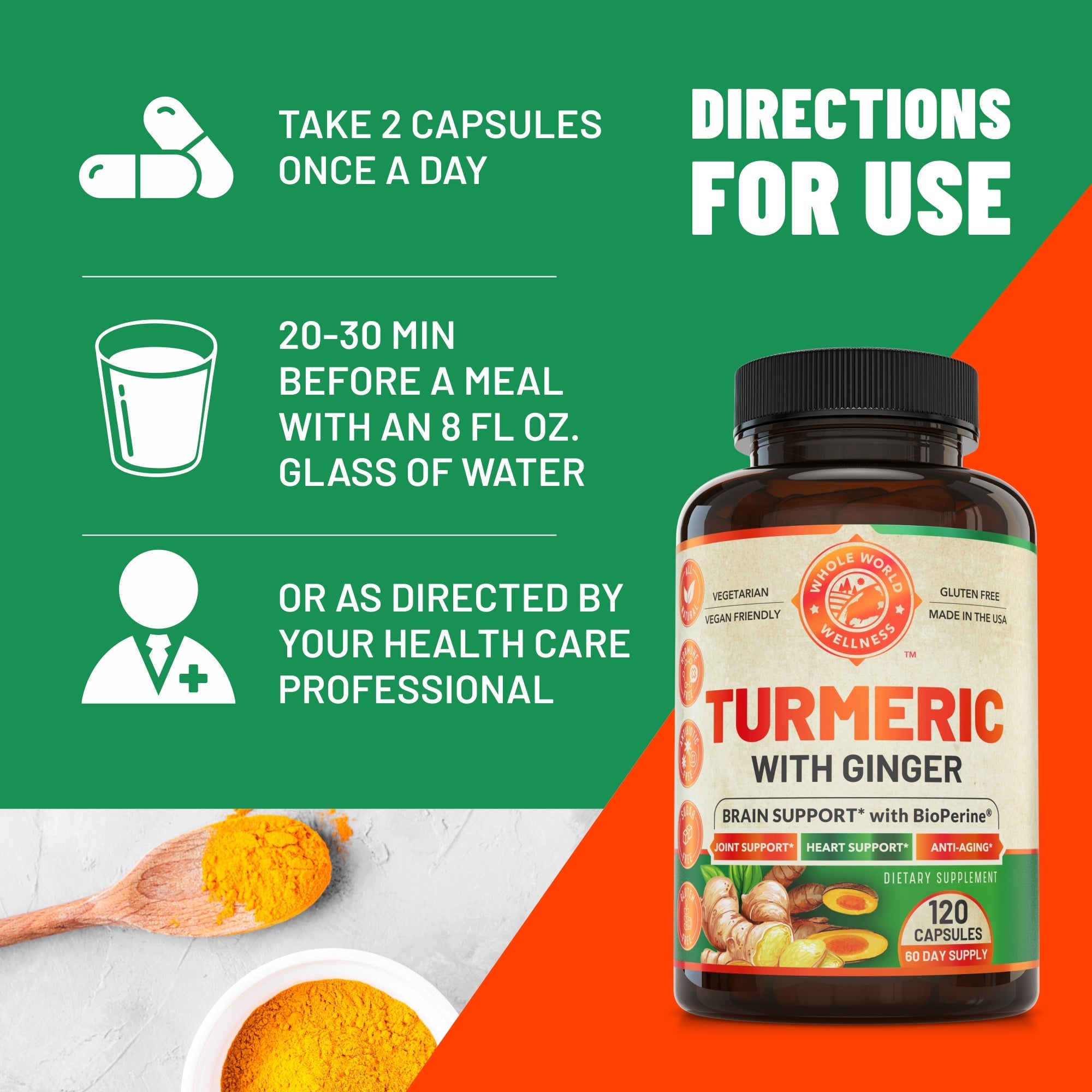 Organic Turmeric Ginger - 30 Days